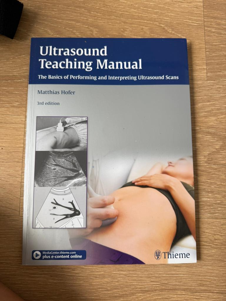 Echografie boek MBRT opleiding - Ultrasound Teaching Manual, Boeken, Ophalen of Verzenden, Beta, Zo goed als nieuw, HBO