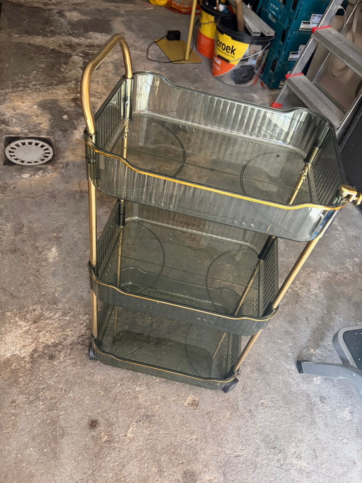 Verrijdbaar serveerwagen/trolley met 3 lagen, Ophalen, Gebruikt
