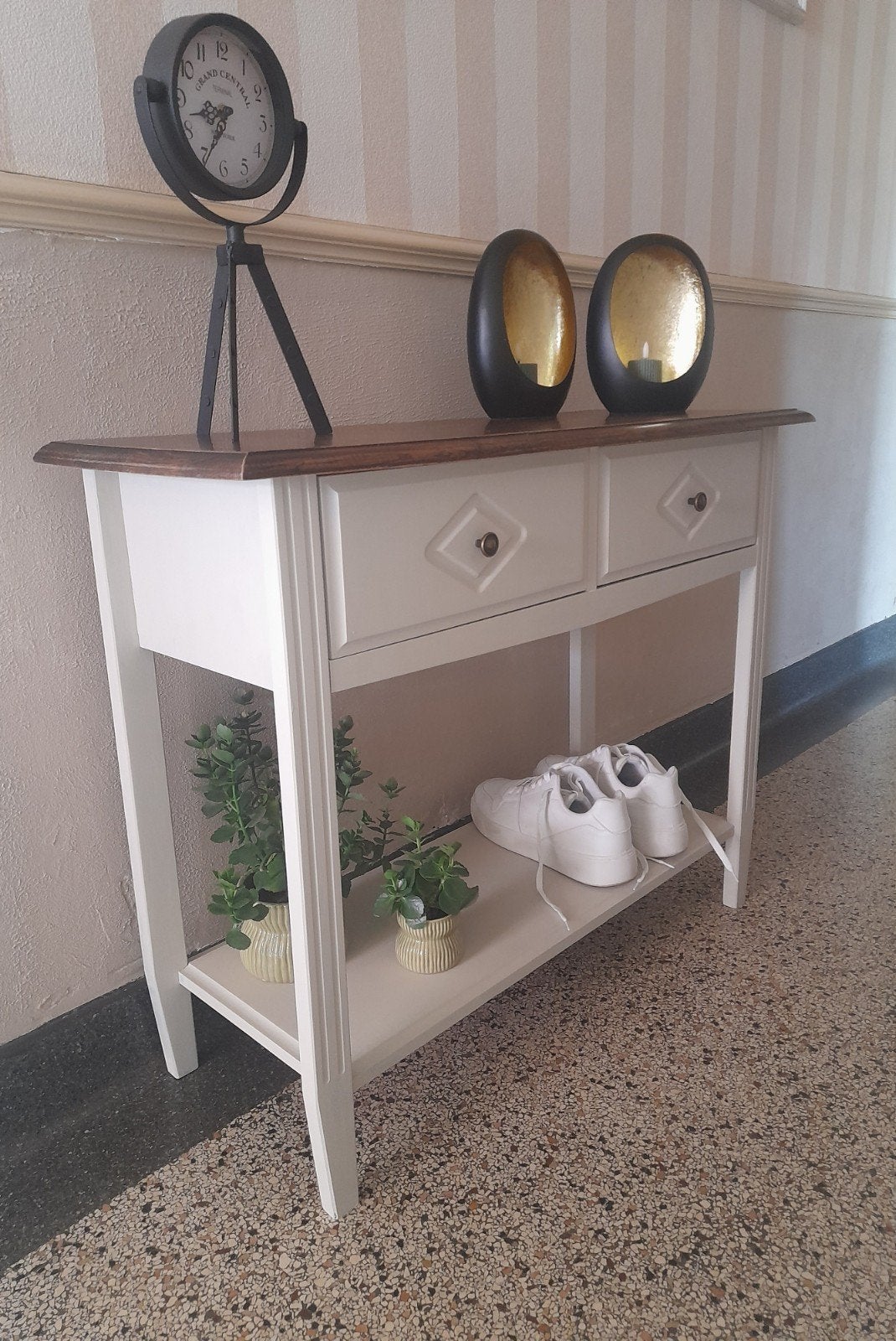 Vintage Landelijk Luxe Dressoir / Kastje, Huis en Inrichting, Ophalen, 25 tot 50 cm, Rechthoekig