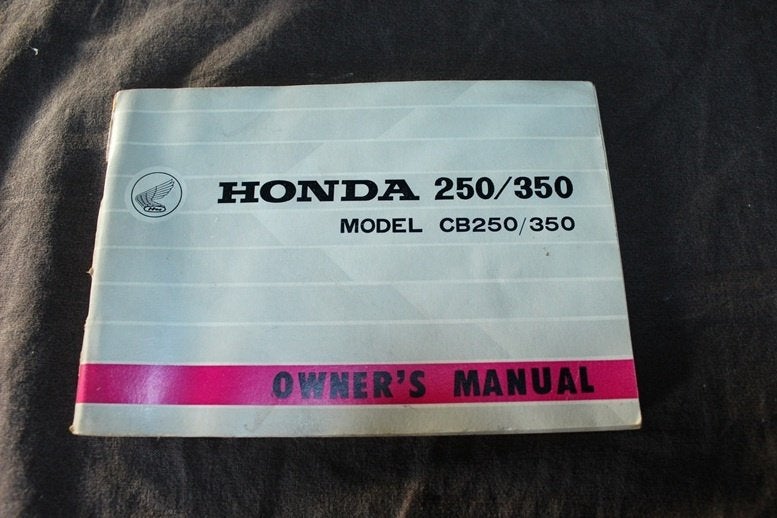 Honda CB250 CB350 twins 1968 motorcycle owner's manual, Ophalen of Verzenden, Honda