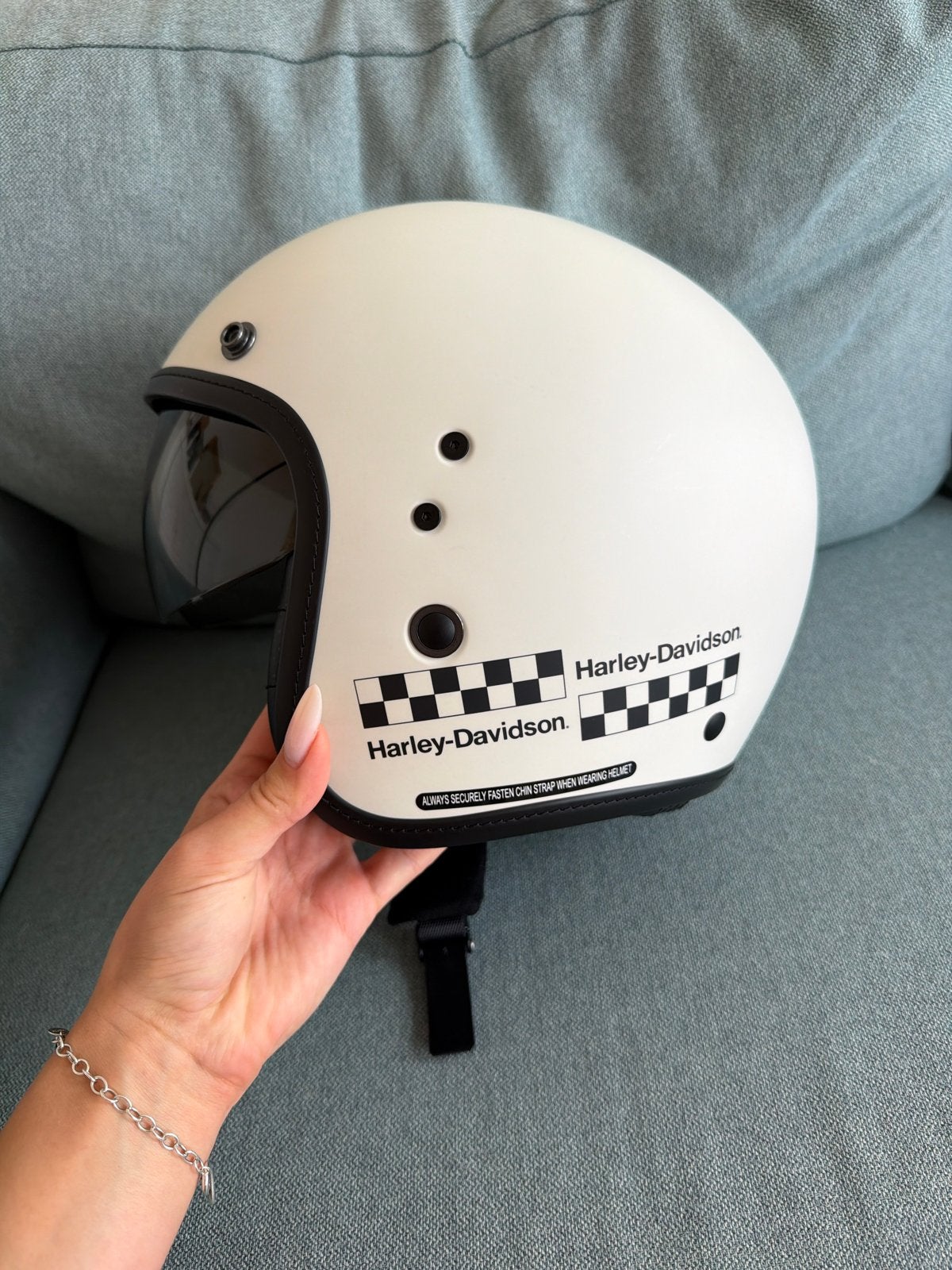 Harley-Davidson Jethelm - Wit, Maat S, Overige merken, Heren, Jethelm, Ophalen of Verzenden