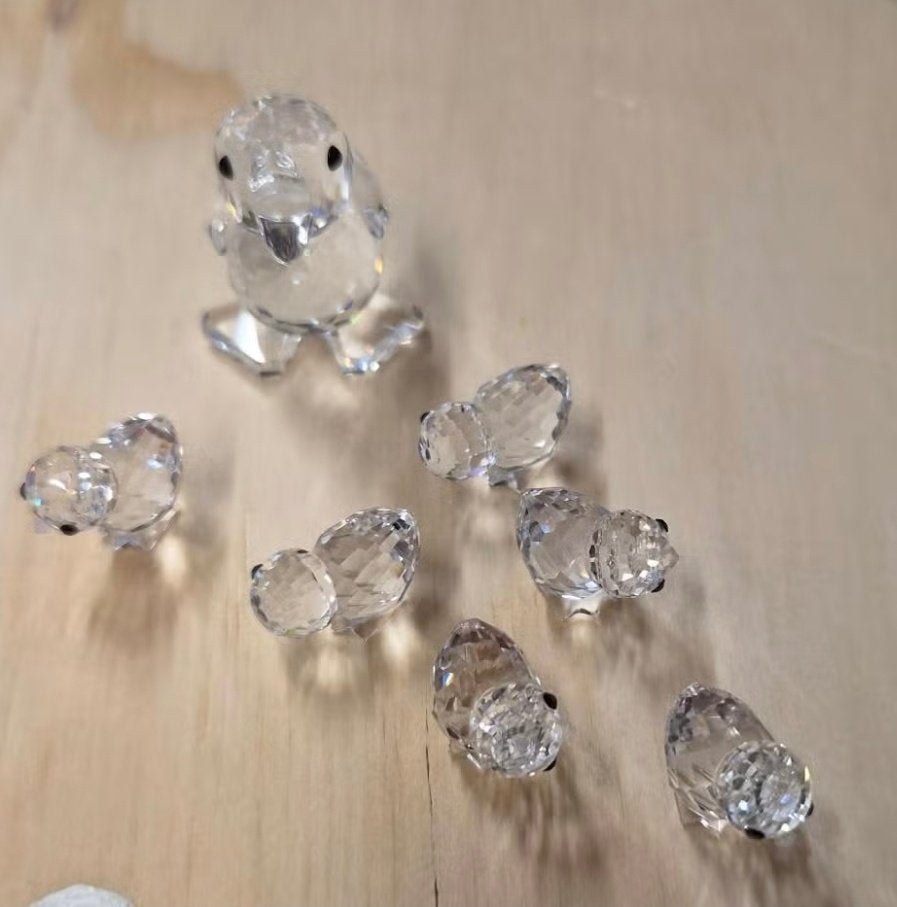 Swarovski eend met kuikens, Verzamelen, Swarovski, Ophalen of Verzenden, Zo goed als nieuw, Figuurtje