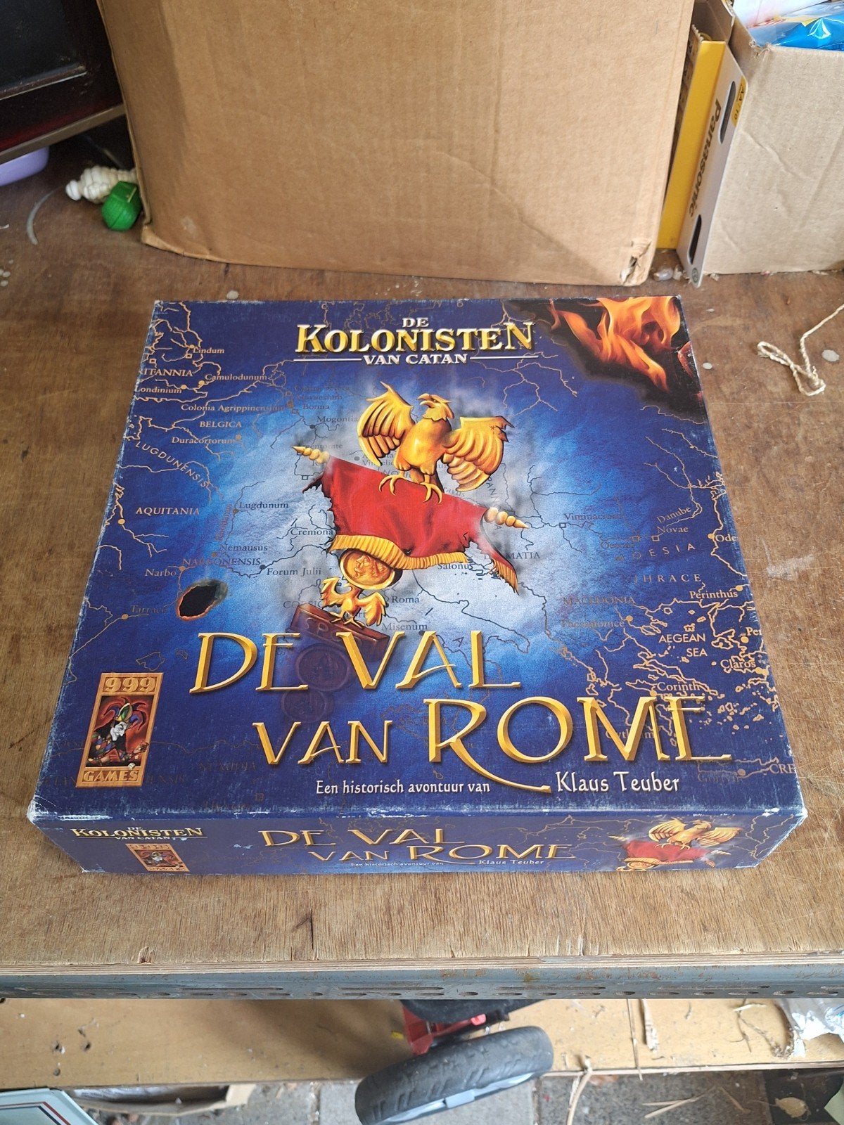 De Kolonisten van Catan: De Val van Rome, Drie of vier spelers, Ophalen of Verzenden, Gebruikt, 999 Games