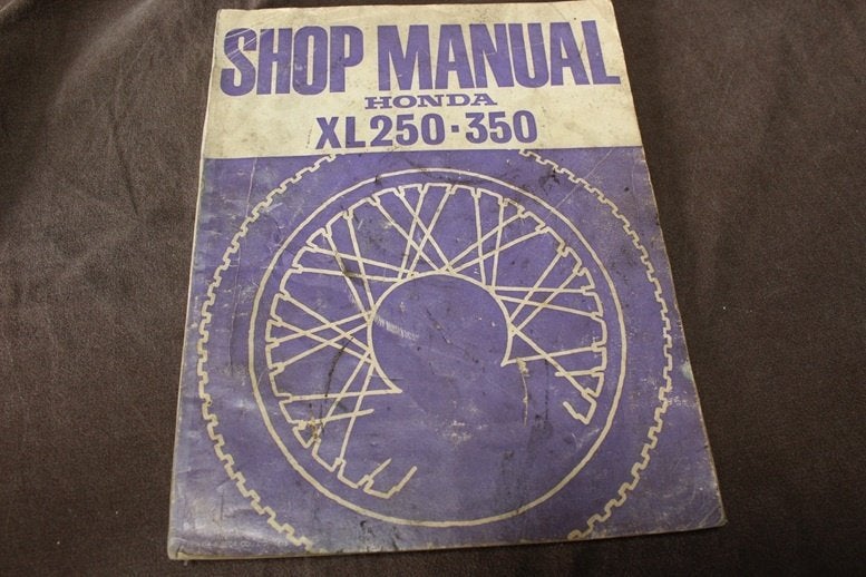 Honda XL250 XL350 1975 motorcycle shop manual XL 250 350, Motoren, Ophalen of Verzenden, Honda