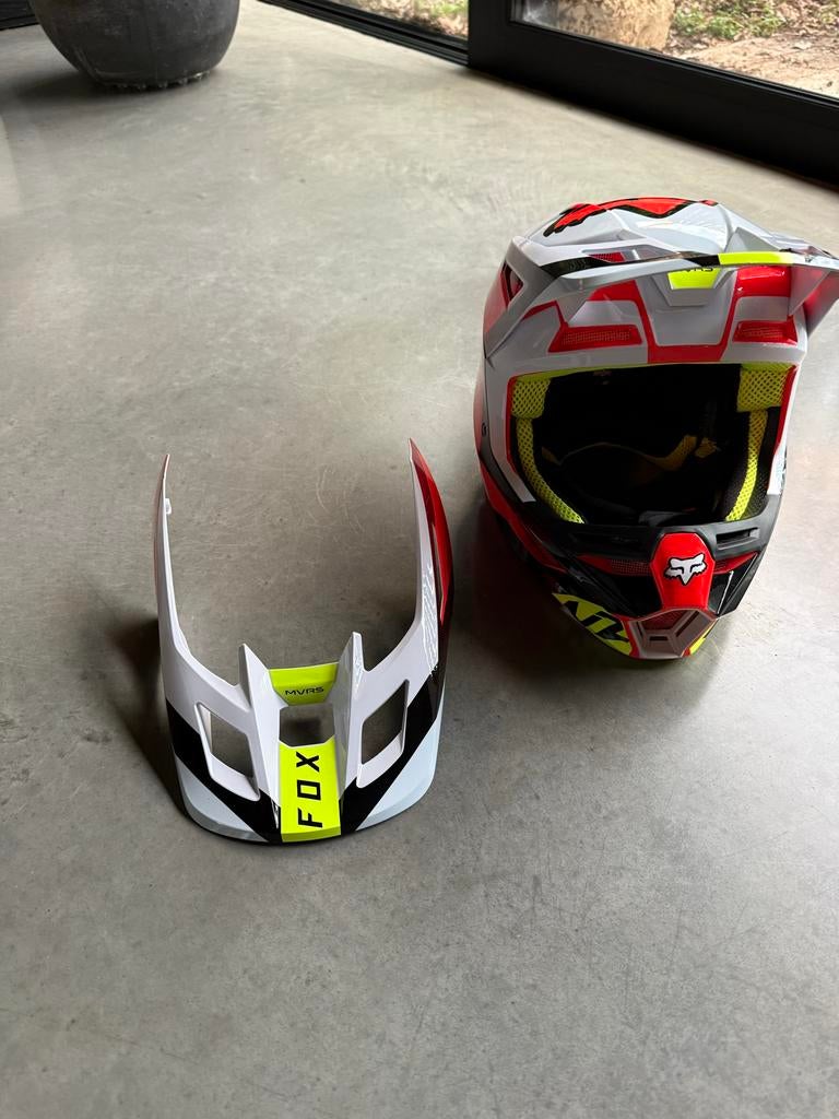 Fox V2 crosshelm - Maat S, Motoren, Kinderen, Offroadhelm, S, Tweedehands