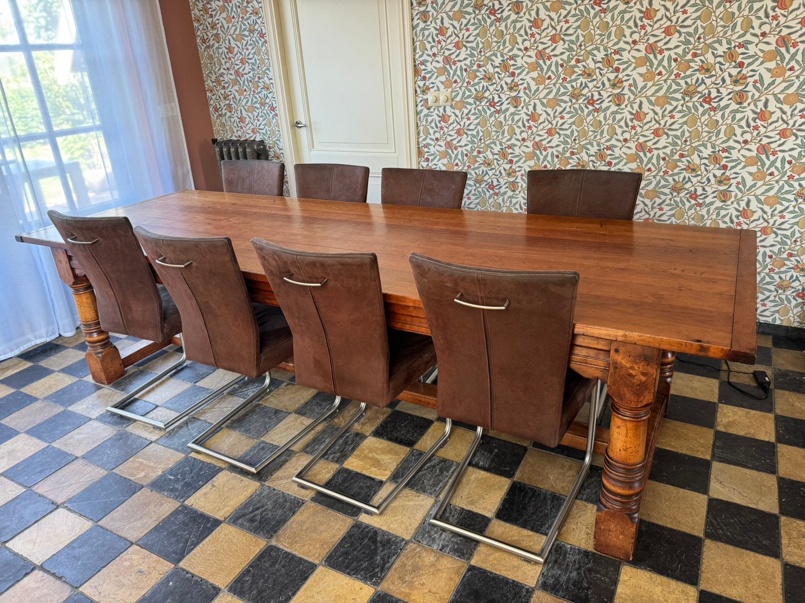 Eettafel 300 x 100 cm, Ophalen, 200 cm of meer, 50 tot 100 cm, Zo goed als nieuw