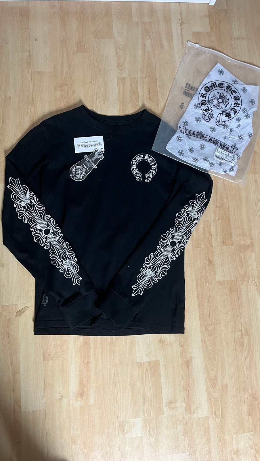 Chrome hearts longsleeve, Ophalen of Verzenden, Zo goed als nieuw, Maat 48/50 (M), Zwart