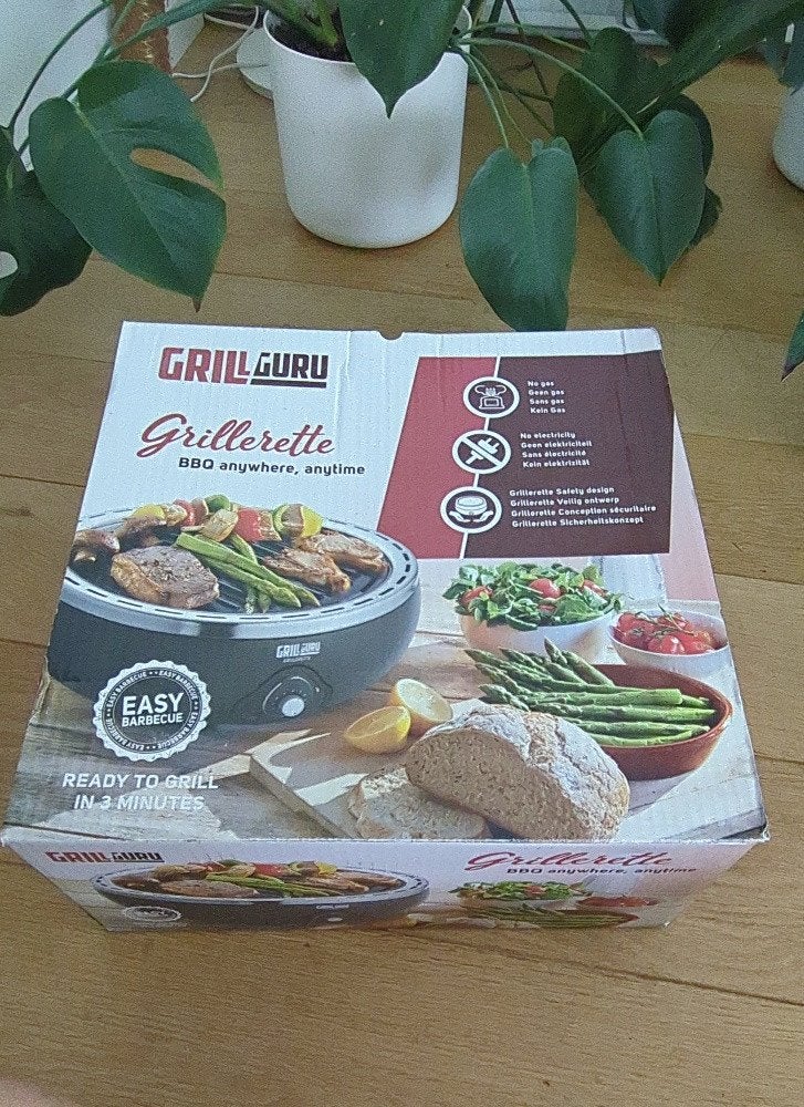 Grill Guru Grillerette Deluxe Tafelbarbecue - Nieuw in doos, Ophalen of Verzenden, Nieuw, Grill Guru, Met accessoires