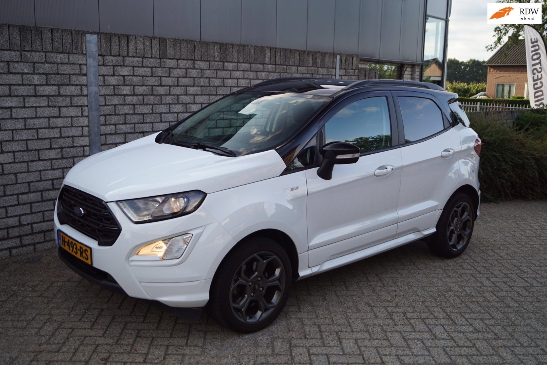 Ford EcoSport 1.0 EcoBoost ST-Line Navi Leder/Alcantara Spor, Dealer onderhouden, 125 pk, Ecosport, Wit