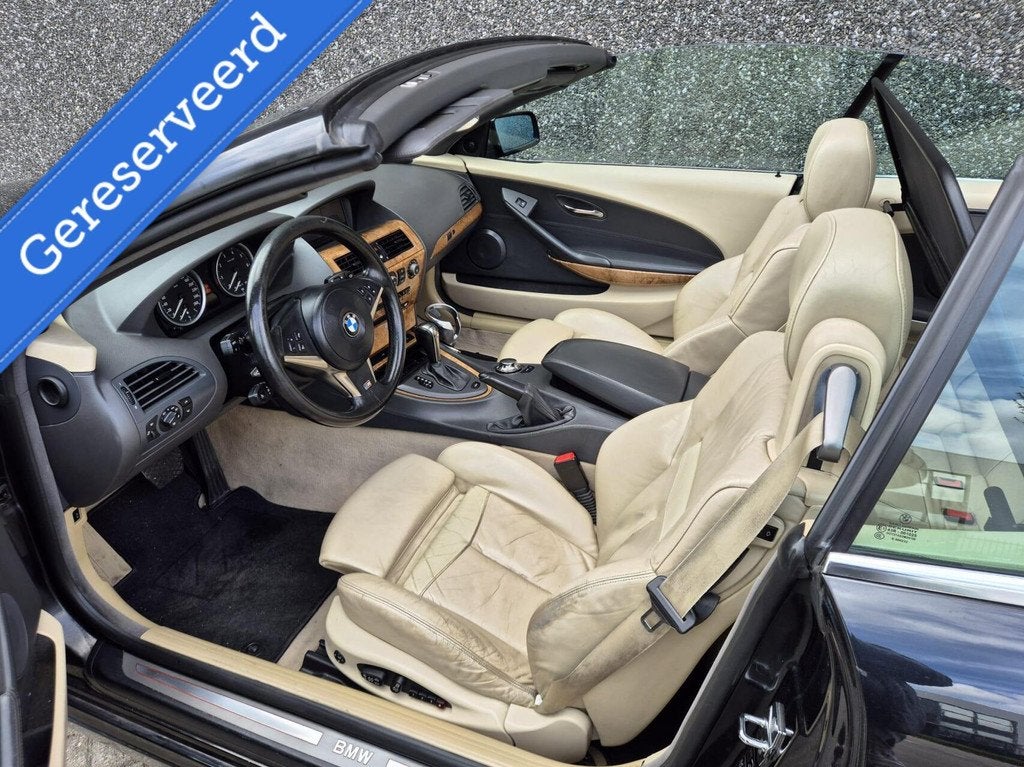 BMW 645Ci M Pakket Cabrio/333PK/Cruise/Leer/Navi/Xenon/19'', Automaat, Achterwielaandrijving, Gebruikt, 8 cilinders