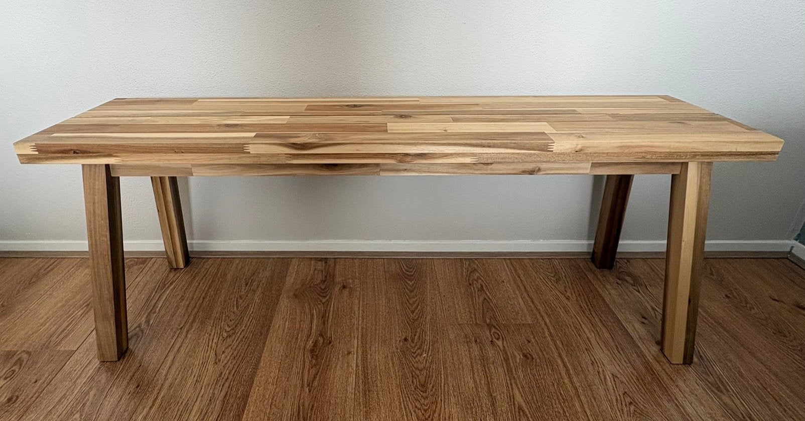 Ikea Skogsta bankje, Huis en Inrichting, Ophalen, Zo goed als nieuw