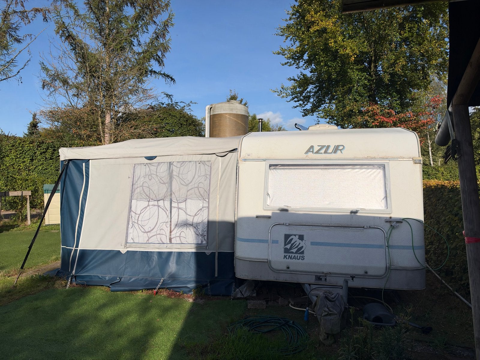Ruime Hypercamp voortent 5.80 x 3 mtr, Caravans en Kamperen, Ophalen, Zo goed als nieuw, Overige merken