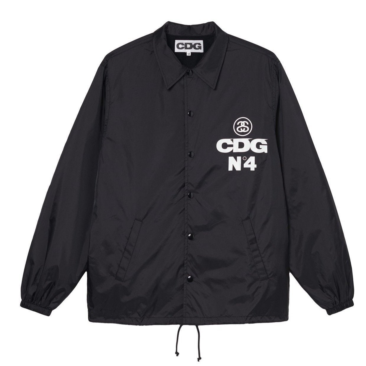 Stussy x COMME des GARCONS CDG Coach Jacket (FW21) - Maat L, Ophalen, Zo goed als nieuw, Maat 48/50 (M), Zwart