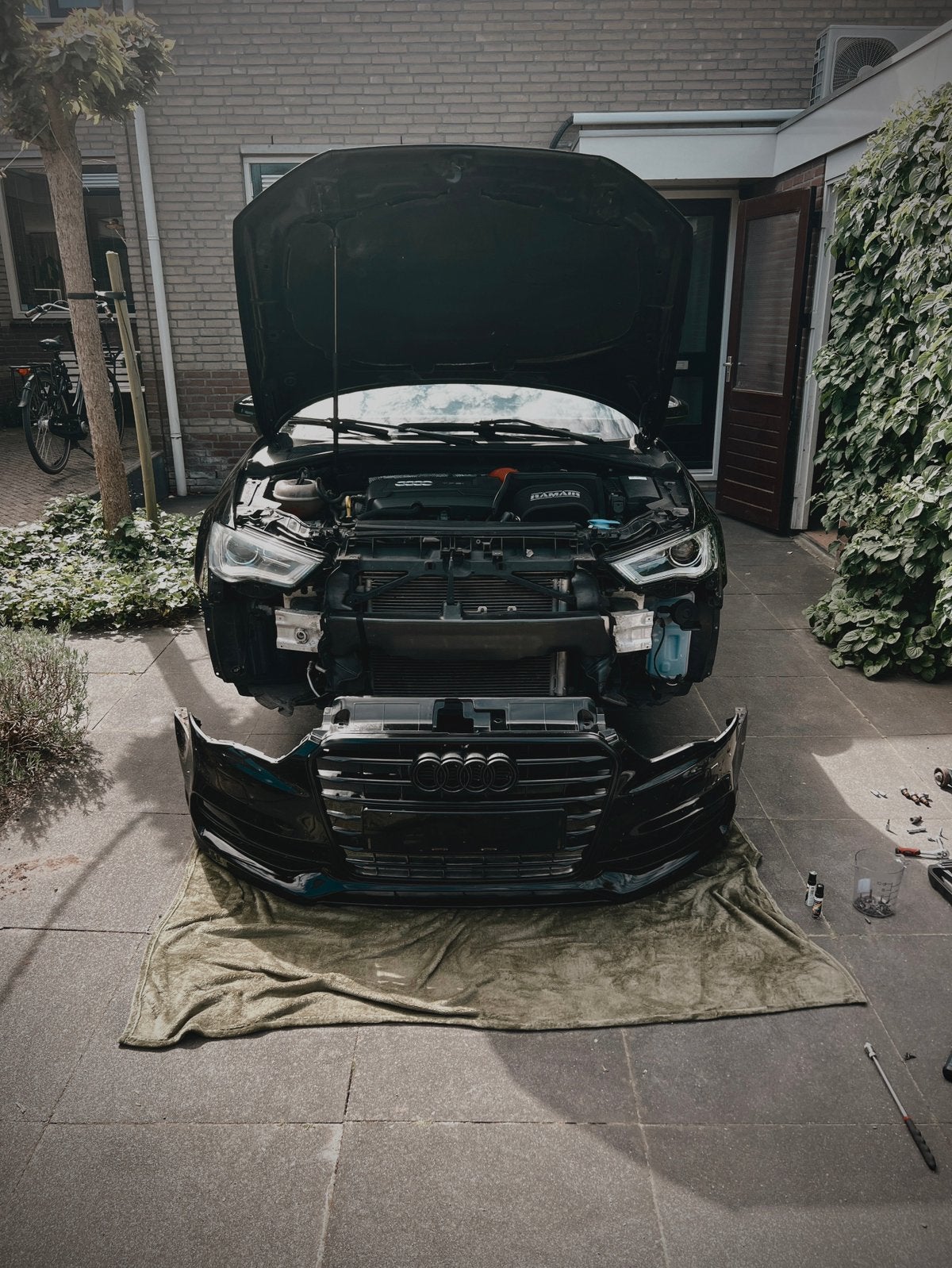 Voorfront bumper koplampen Audi A3 limousine, Ophalen, Gebruikt, Voor, Audi