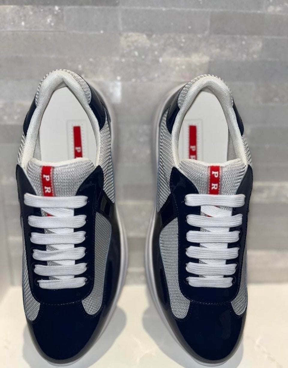Prada Cups Navy Blauw Maat 43, Ophalen of Verzenden, Nieuw, Blauw, Sneakers of Gympen
