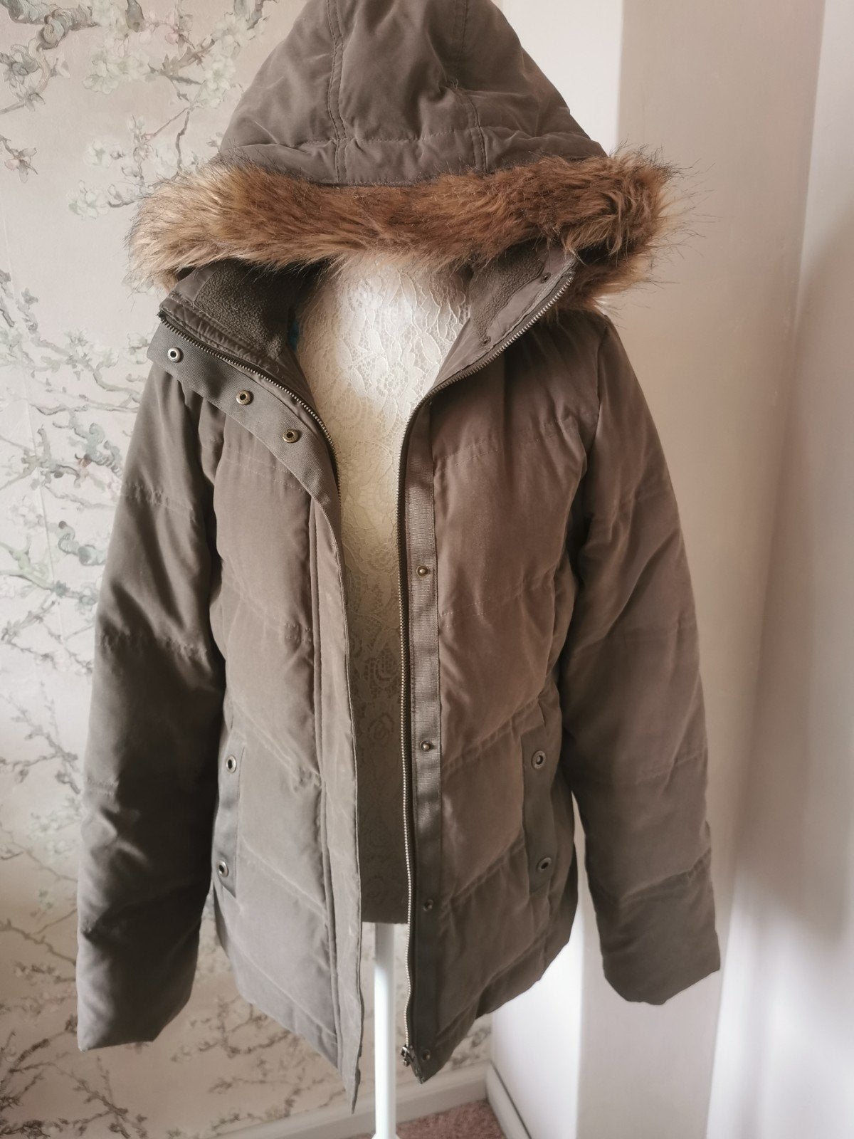Sutherland dames winterjas XL– parka met bontkraag, Sutherland, Bruin, Maat 46/48 (XL) of groter, Ophalen of Verzenden