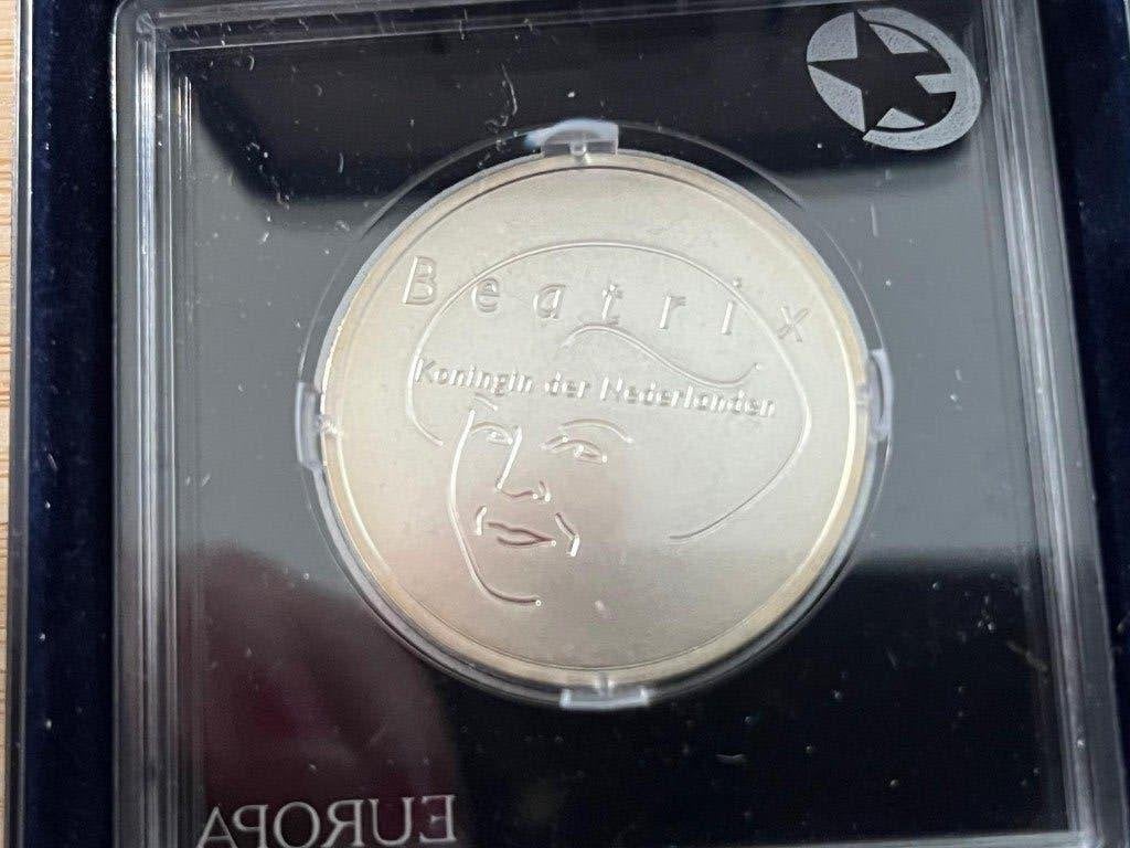 Zilveren munten Nederland, Ophalen of Verzenden, Koningin Beatrix, Euro's, Zilver