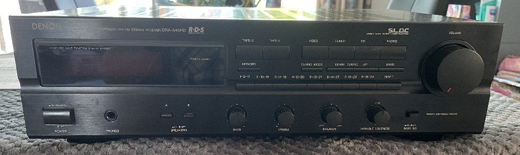 Denon receiver DRA -545-RD, Ophalen, Gebruikt, Denon, Minder dan 60 watt