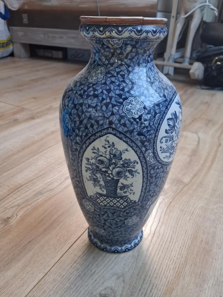 Delfblauwe vaas, Ophalen of Verzenden