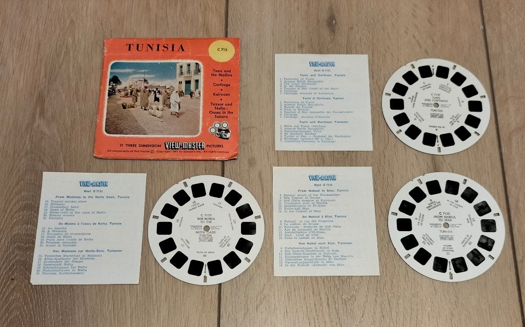 Viewmaster - Tunisia - C 713 - Tunesië, Ophalen of Verzenden, Gebruikt