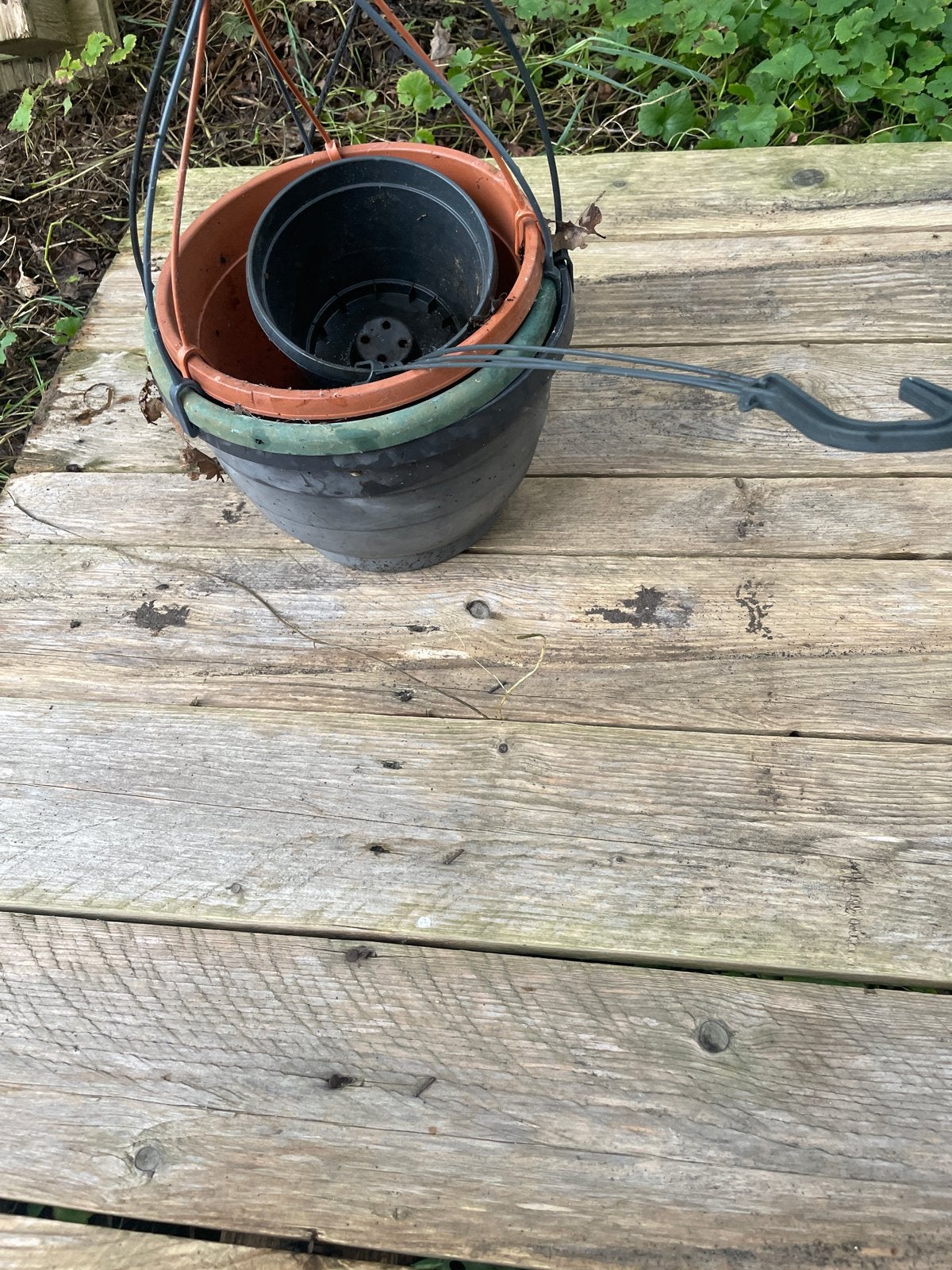 Hangpotten voor planten - 2 stuks, Kunststof, Gebruikt, Minder dan 30 cm, Balkon