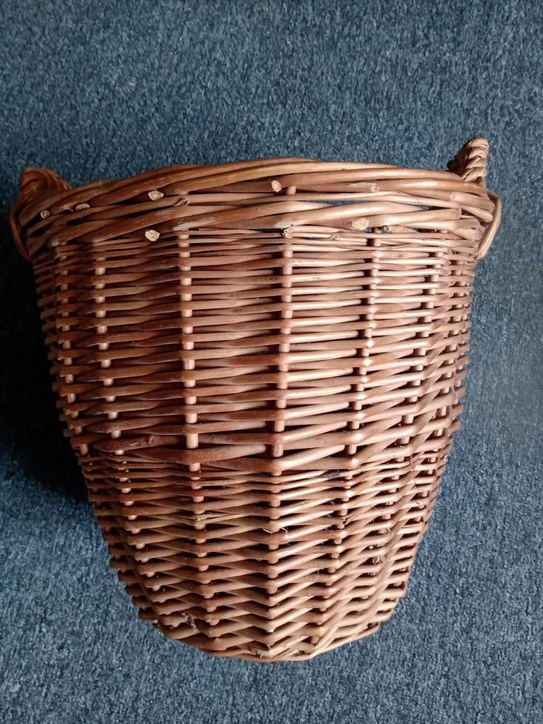 Retro rieten mandje, Ophalen of Verzenden