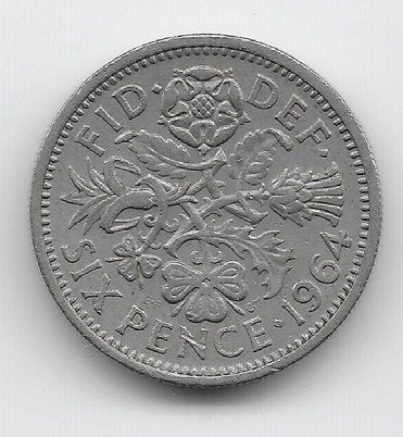 Verenigd Koninkrijk 6 pence 1964 KM# 903, Verzenden, Overige landen, Losse munt
