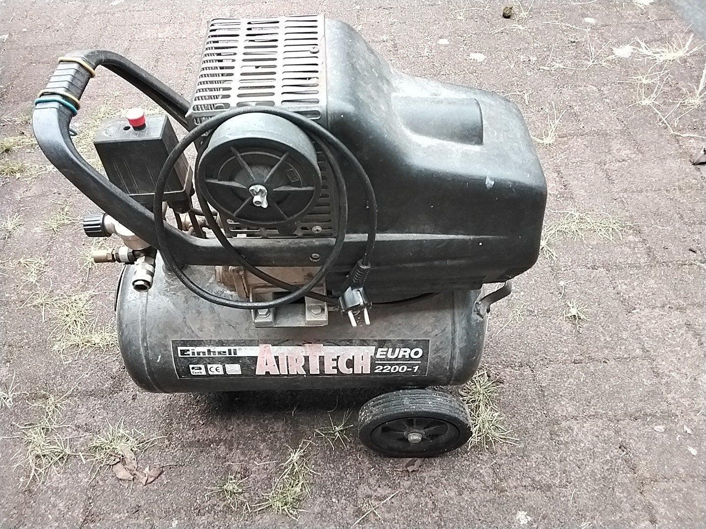 Einhell Airtech Euro 2200-1 Compressor - Gebruikt, Ophalen, Gebruikt, 6 tot 10 bar, 25 tot 100 liter