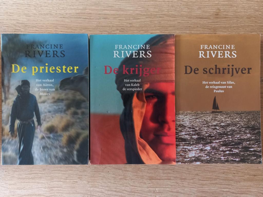 3x serie Mannen in de Bijbel, FRANCINE RIVERS, bijbels-hist., Ophalen of Verzenden, Gelezen
