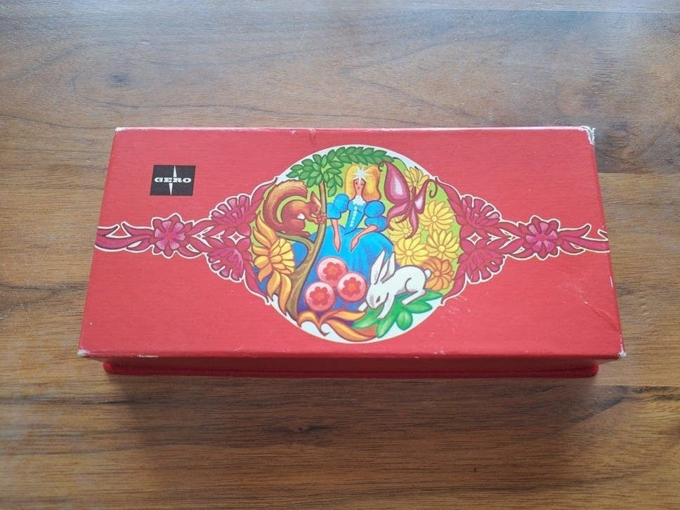 Vintage Gero 90 Verzilverd Kinderbestek in Doos, Ophalen of Verzenden