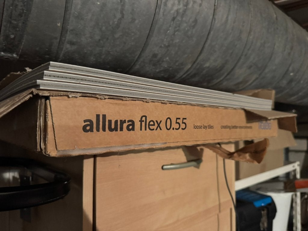 Forbo Allura Flex PVC vloer 87,75 m² White Sand Herbruikbaar, Ophalen, 75 m² of meer, Overige typen, Tegels 50x50cm