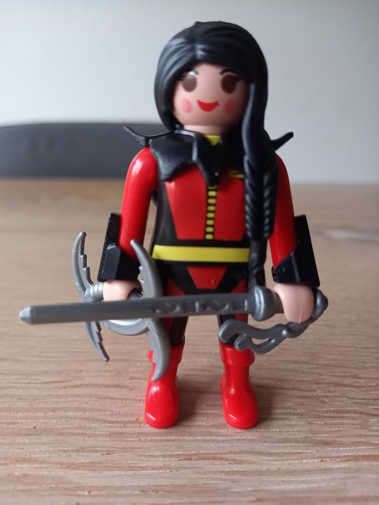 Playmobil Ninja vrouw themapoppetje, Ophalen of Verzenden, Zo goed als nieuw