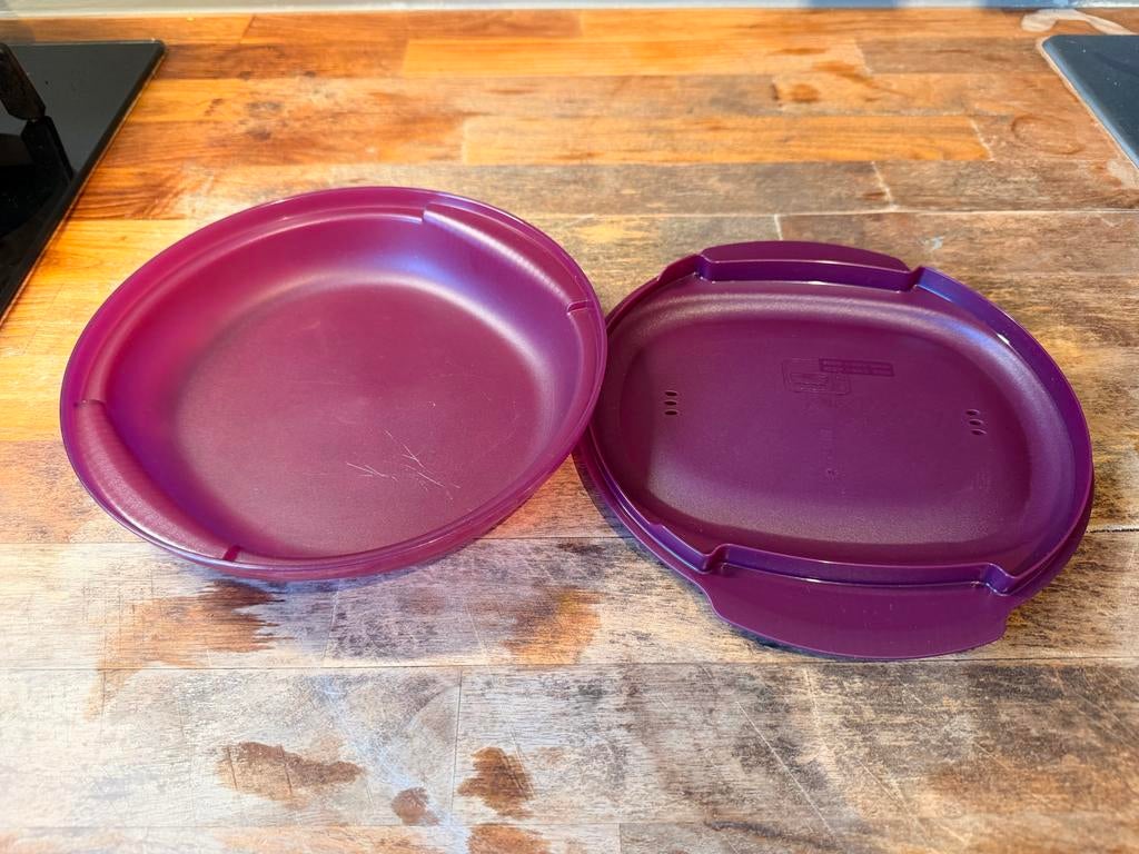 Magnetron Stomer / Rijstkoker (Tupperware Stijl), Huis en Inrichting, Keuken | Tupperware, Ophalen of Verzenden, Paars, Bak of Kom