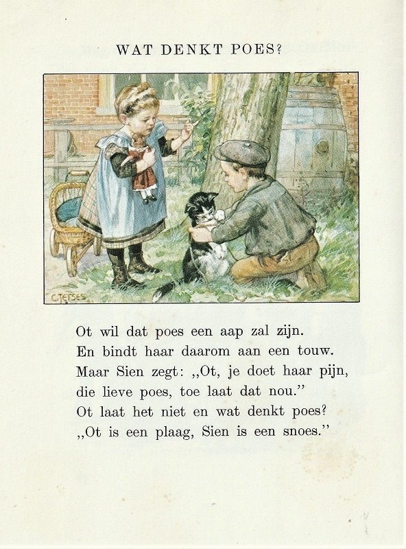 HET BOEK VAN OT EN SIEN met de bekende plaatjes van C.Jetses, Ophalen of Verzenden, Zo goed als nieuw