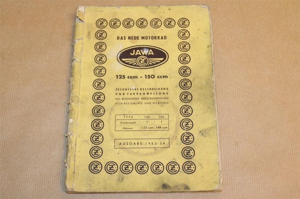Zeldzame gebruiksaanwijzing - JAWA 125-150cc - 1953 !!, Motoren, Ophalen of Verzenden, Overige merken