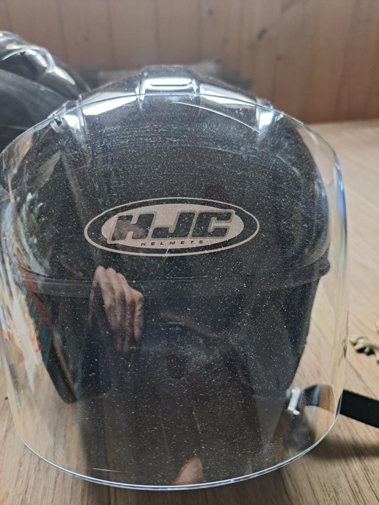 HJC IS-33 Jethelm Zwart - Zo goed als nieuw, Motoren, Ophalen, HJC