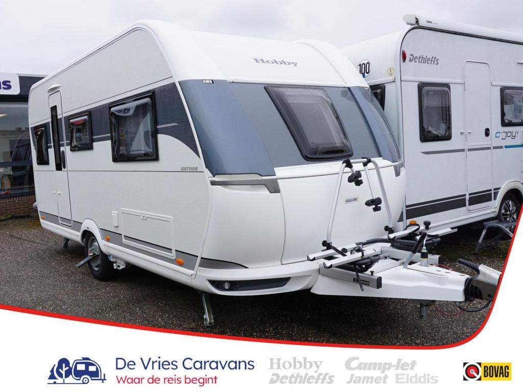 Hobby On Tour 460 DL 2 bedden,mover,isabella, Caravans en Kamperen, Standaardzit, Hobby, Schokbreker, Bedrijf
