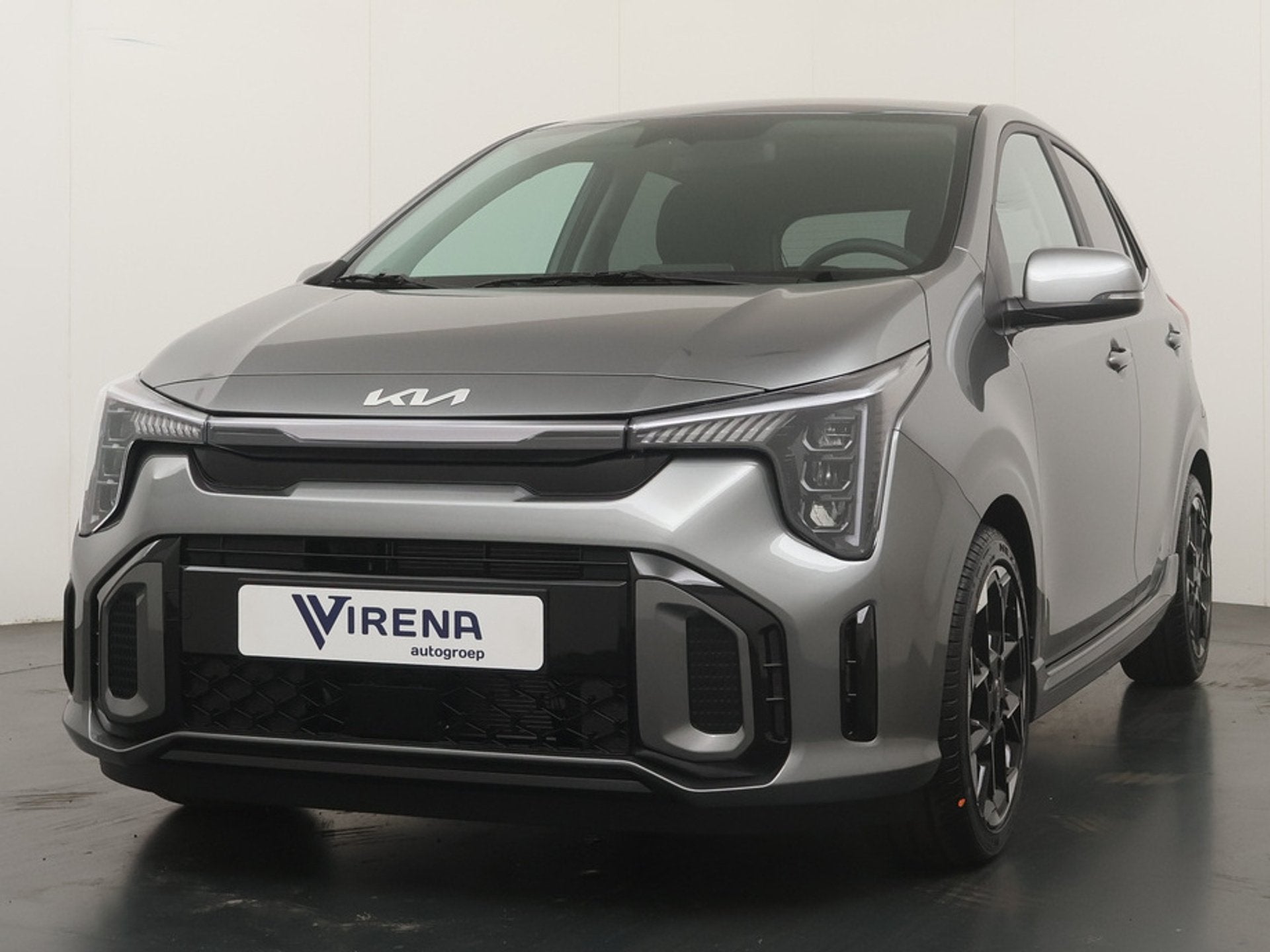 Kia Picanto 1.0 GDi GT-Line - Navigatie - Achteruitrijcamera, Voorwielaandrijving, Dealer onderhouden, Zwart, 918 kg