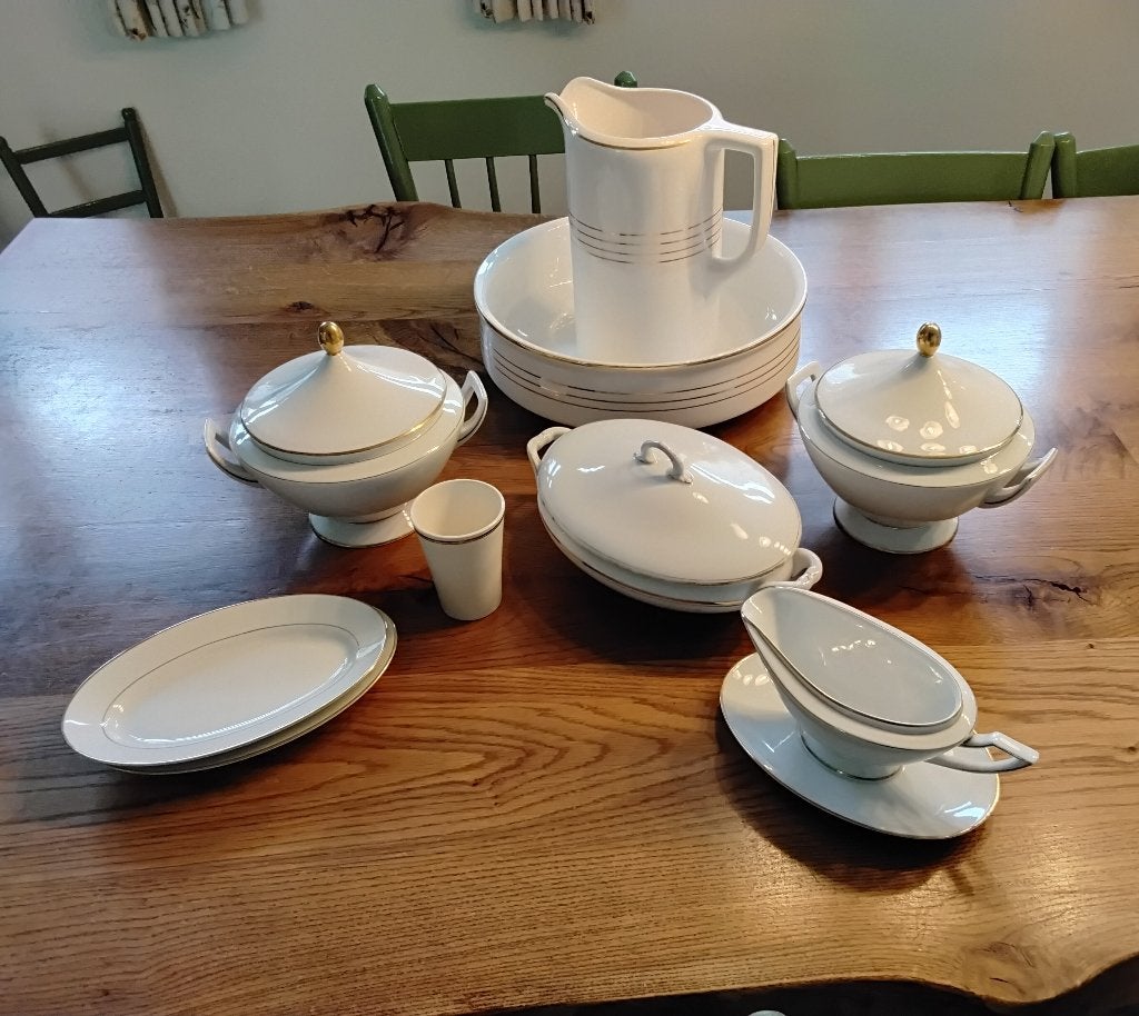 porselein servies, Ophalen
