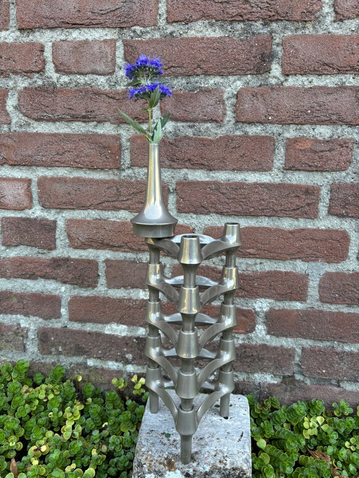 Originele Stoff Nagel BMF vintage kandelaren set van 6., Ophalen of Verzenden, Gebruikt