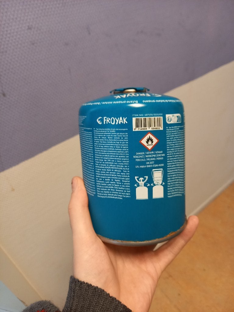 Froyak gasfles, Ophalen of Verzenden, Nieuw, Campingmeubel-accessoire