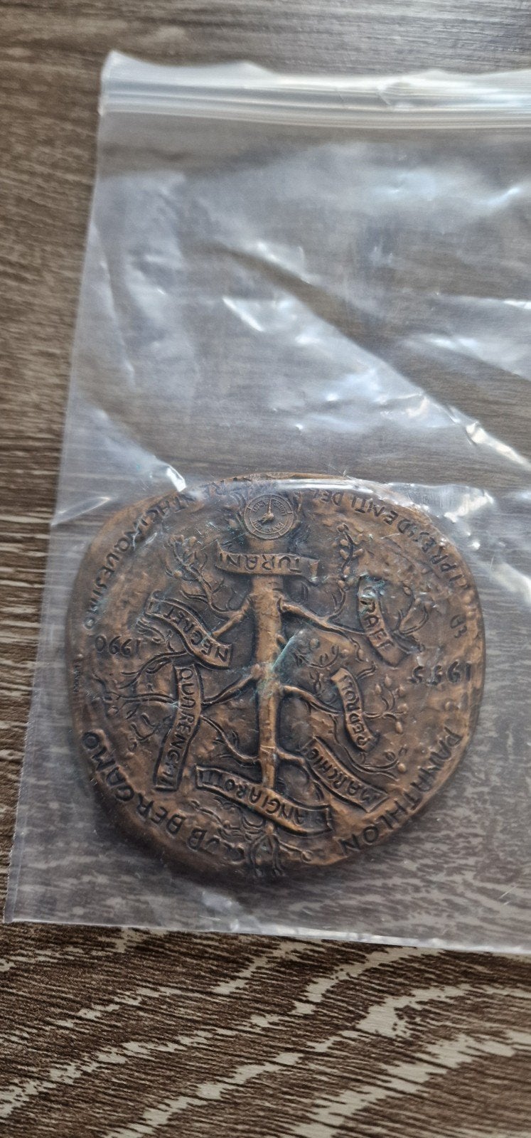 Unieke bronzen Olympiade penning - Zeer mooi en zwaar, Verzenden, Brons, Buitenland
