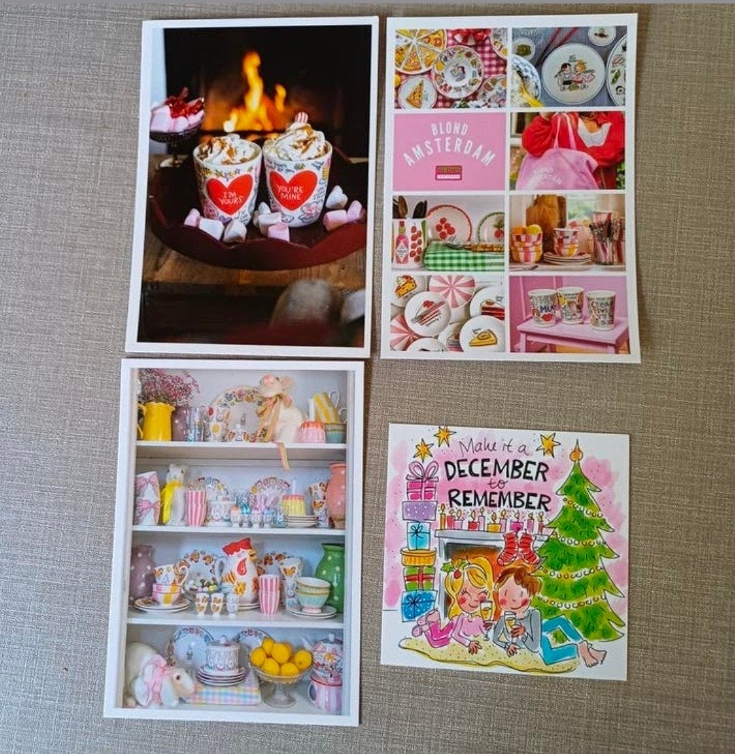 Set van 4 verschillende Blond Amsterdam kaarten, Diversen, Ophalen of Verzenden, Nieuw