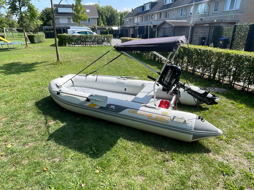 Rubber boot met motor, Ophalen, Benzine
