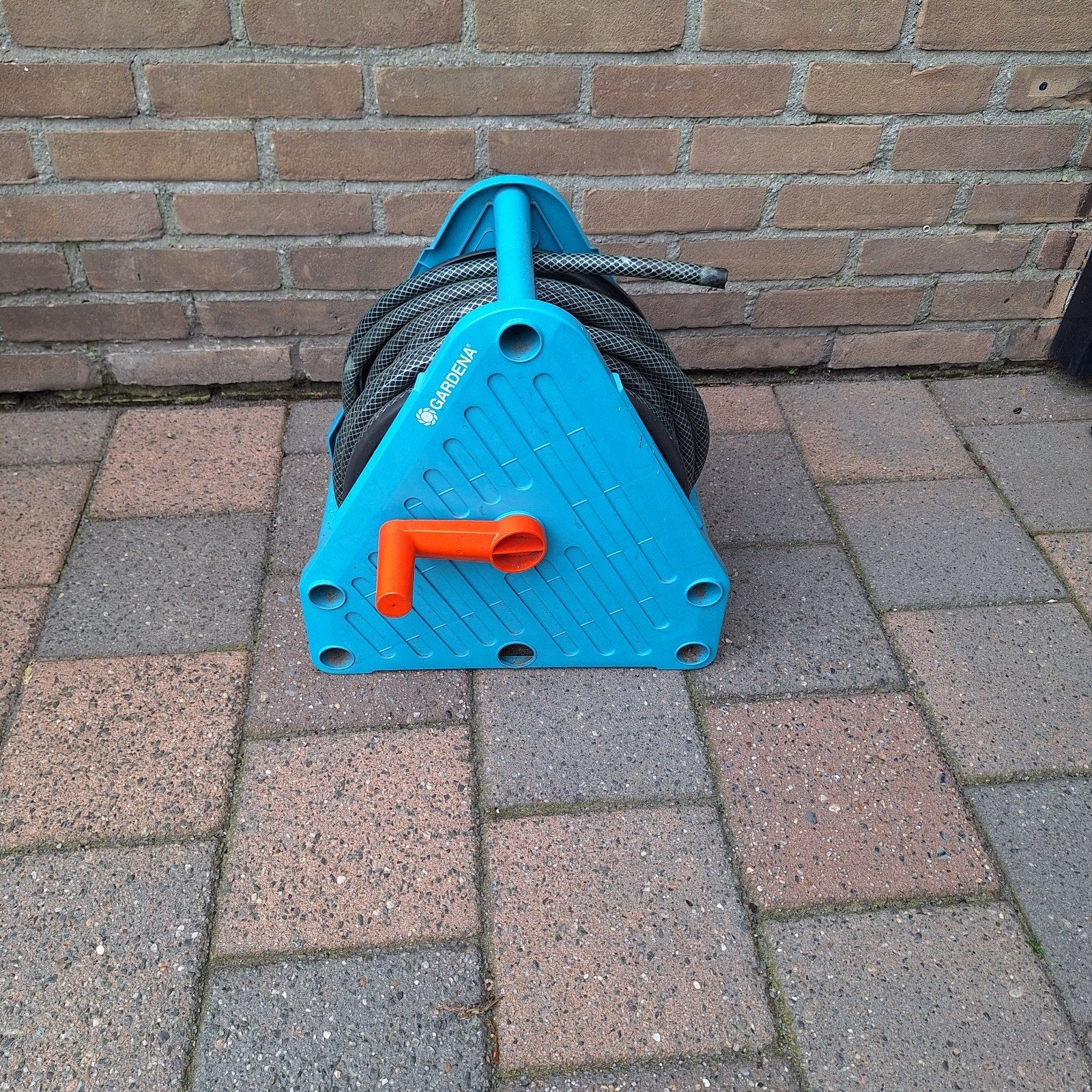 Gardena slangenhaspel, Ophalen, Gebruikt