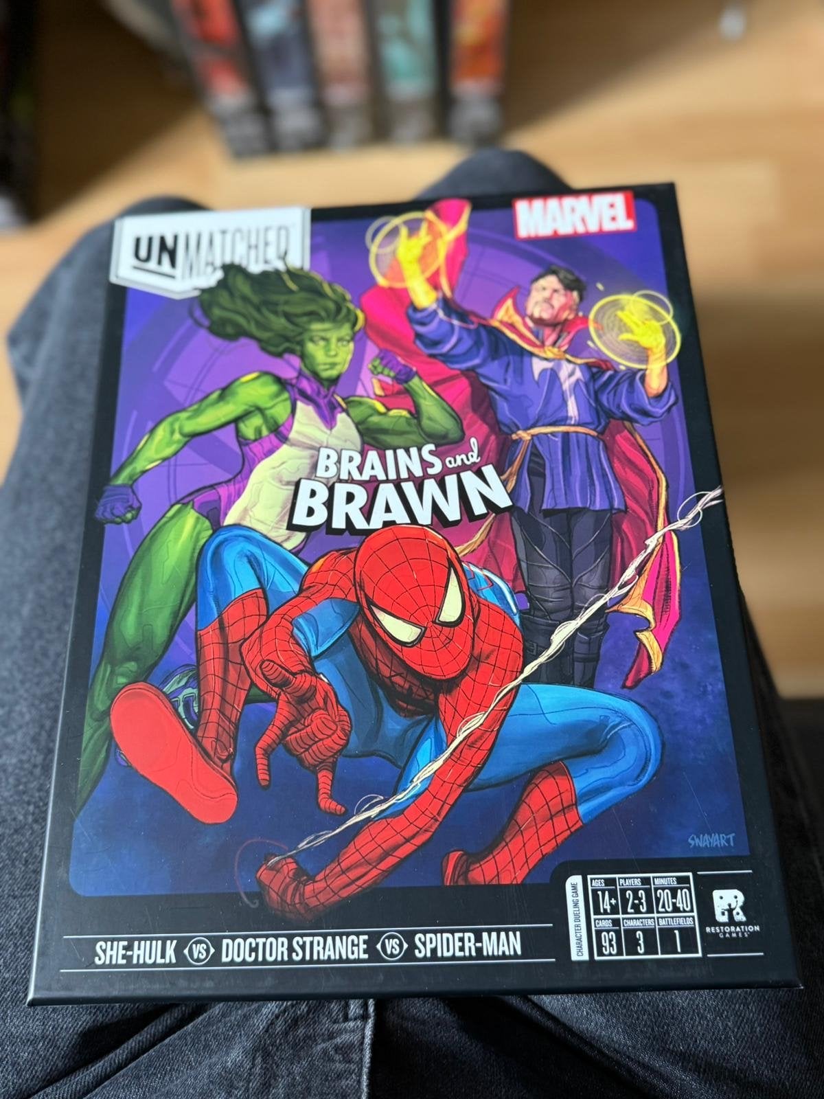 Unmatched: Brains and Brawn Marvel bordspel, Drie of vier spelers, Ophalen, Zo goed als nieuw