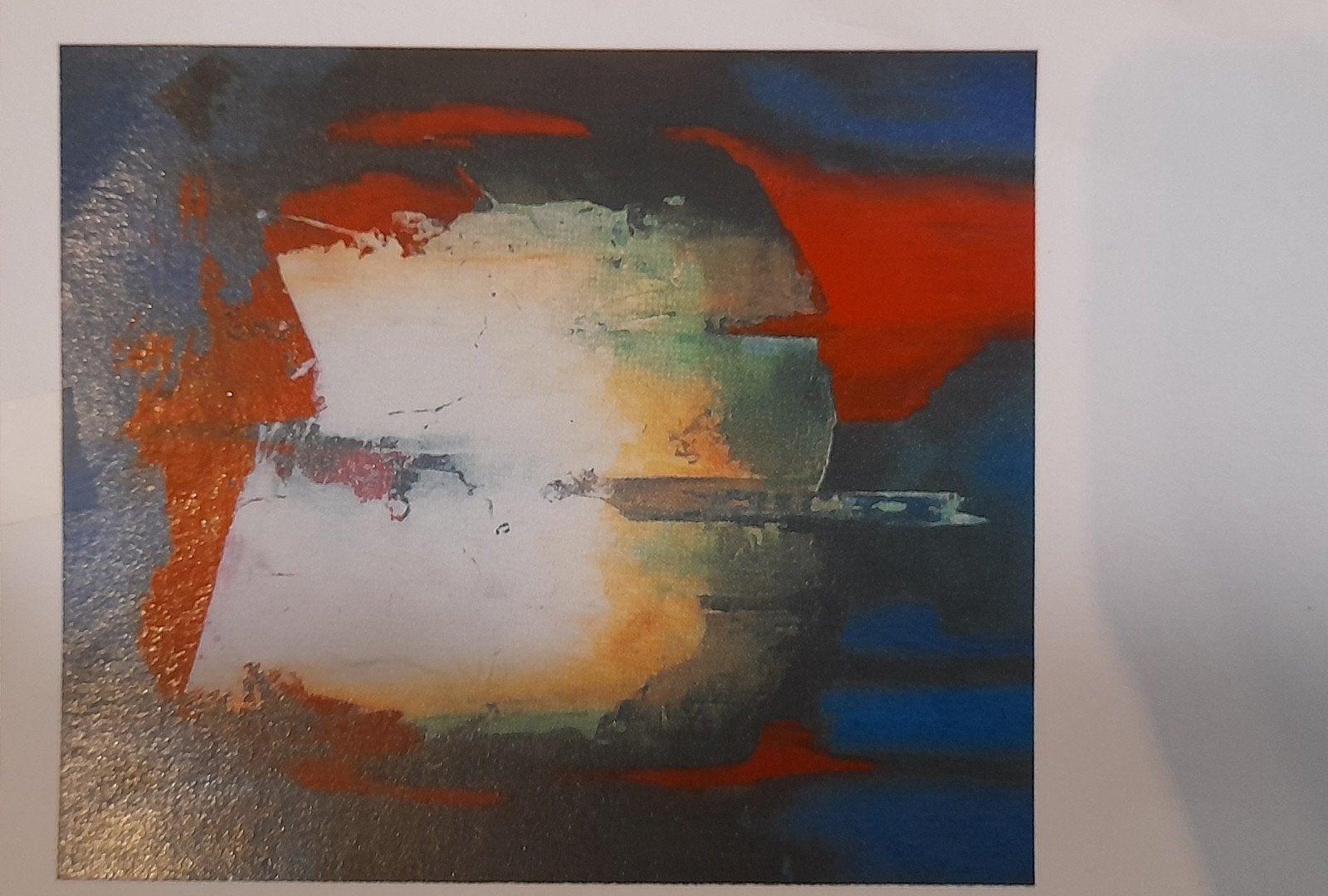Abstracte zeefdruk van Hans Vanhorck, gesigneerd, Ophalen of Verzenden