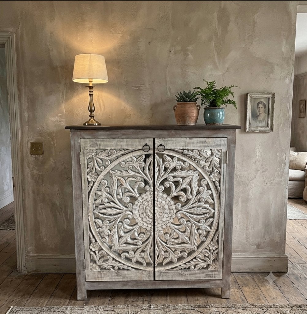 dressoir - Oosterse vintage kast Ashan - origine Sri Lanka, Huis en Inrichting, Kasten | Dressoirs, Teakhout, Nieuw, 25 tot 50 cm