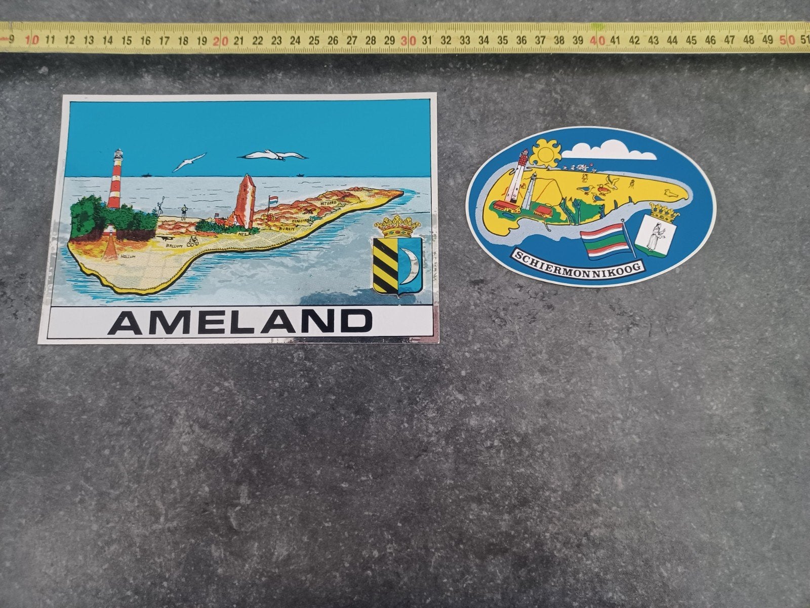 Stickers Ameland Schiermonnikoog, Ophalen of Verzenden