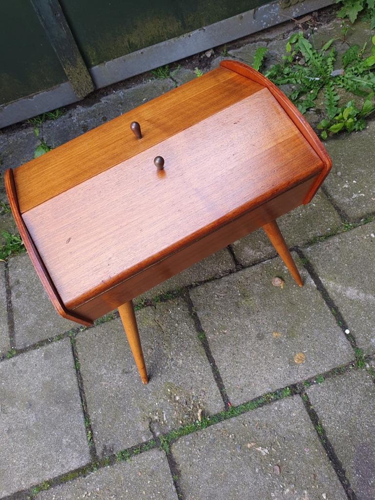 HELAAS VERKOCHT  Vintage naaikastje, Ophalen of Verzenden, Gebruikt, Naaimachine, Overige merken